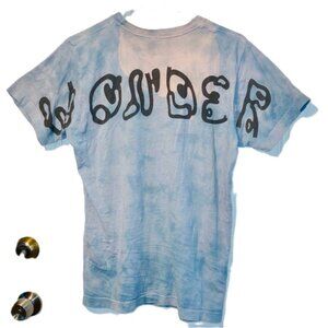 SHAWN MENDES Wonder Oversized Tee Light Blue Tie Dye T-shirt Womens Small